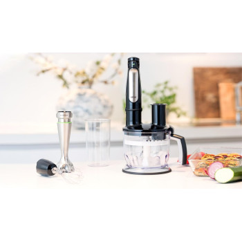 BRAUN MultiQuick 7 Hand Blender - 1000W, 1.5L Food Processor, SmartSpeed, SplashControl, Black, MQ 7075X