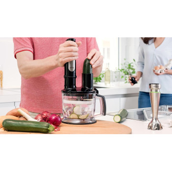 BRAUN MultiQuick 7 Hand Blender - 1000W, 1.5L Food Processor, SmartSpeed, SplashControl, Black, MQ 7075X