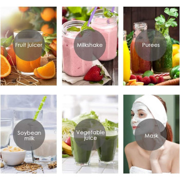 Portable USB Juicer Cup, Six 3D Blades, Rechargeable, 380 ML, Easy to Pick, Blue, TLZA+1