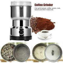 ECVV Electric Spice Grinder, Stainless Steel Electric Spice Coffee Nut Grain Grinder, Stainless Steel, Multi‑Function Kitchen Tool, LC-GRINDER01