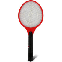 RONSHIN Cordless Rechargeable Electric Fly Swatter Mosquito Insect Racket Bug Zapper (US Plug), Red, 51X21CM, Home Decoration