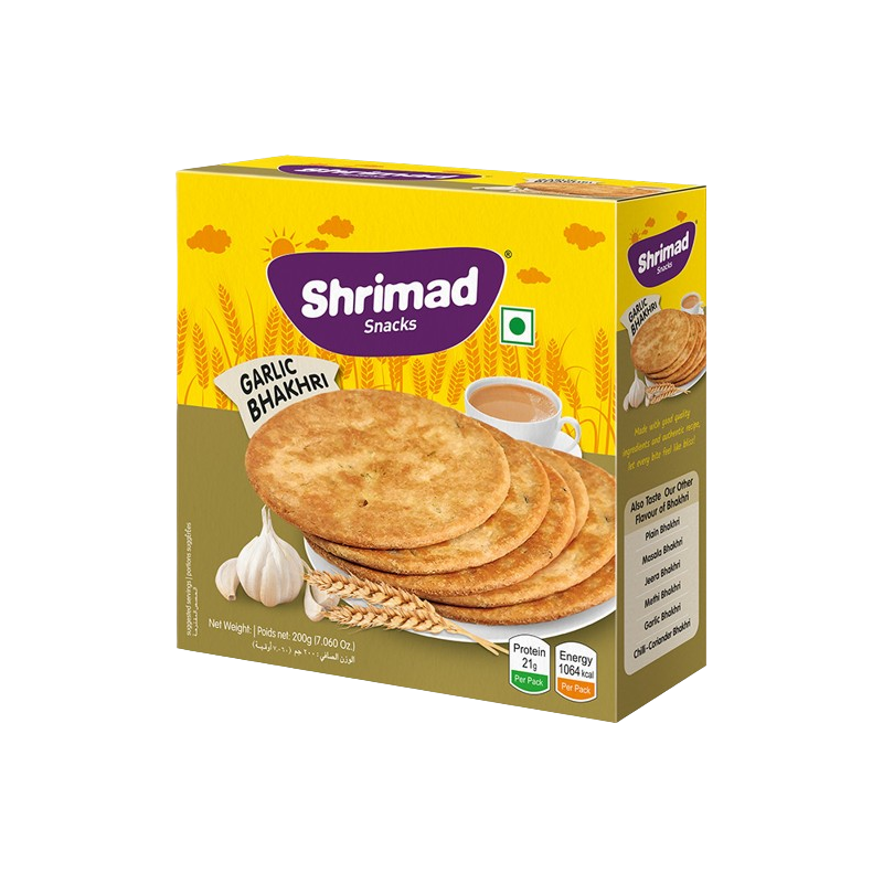 Shrimad Snacks Garlic Bhakhri, 200gm