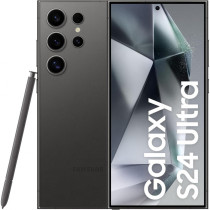 SAMSUNG Galaxy S24 Ultra, AI Phone,  256 GB Storage, Titanium Black, 12GB RAM, Android Smartphone, 200MP Camera, S Pen, Long Battery Life 1 Samsung Year Warranty