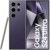 SAMSUNG Galaxy S24 Ultra, AI Phone,  256 GB Storage, Titanium Violet, 12GB RAM, Android Smartphone, 200MP Camera, S Pen, Long Battery Life 1 Samsung Year Warranty