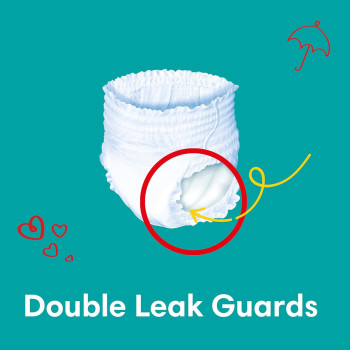 Pampers Baby-Dry Pants Diapers with Aloe Vera Lotion, 360 Fit & up to 100% Leakproof, Size 6, 16-21kg, Double Giant Box of 52