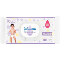 Johnson's Baby Wipes - Ultimate Clean, 48 Count , 1 Year Warranty
