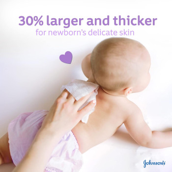 Johnson's Baby Wipes - Ultimate Clean, 12 Packs of 48 wipes, Total 576 Wipes, 1 Year Warranty