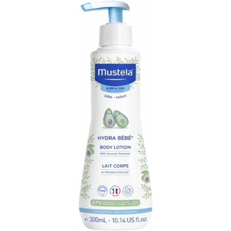 Mustela, Hydra Bebe Body Lotion with Organically Farmed Avocado, 300 ml , 1 Year Warranty