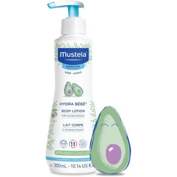 Mustela, Hydra Bebe Body Lotion with Organically Farmed Avocado, 300 ml, pack of 2, 1 Year Warranty