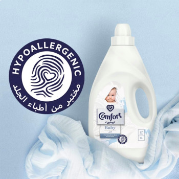 Comfort Baby Dilute Fabric Softener, dermatologically tested for sensitive skin, 3L, 1 Year Warranty