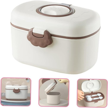 Xspring Portable Milk Powder Dispenser, Baby Formula Dispenser with Scoop and Fork, Non Spill, Portable BPA Free, 1 Year Warranty