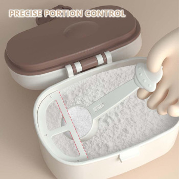 Xspring Portable Milk Powder Dispenser, Baby Formula Dispenser with Scoop and Fork, Non Spill, Portable BPA Free, 1 Year Warranty