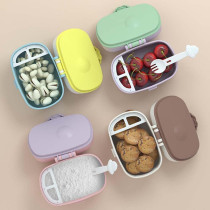 Xspring Portable Milk Powder Dispenser, Baby Formula Dispenser with Scoop and Fork, Non Spill, Portable BPA Free, 1 Year Warranty