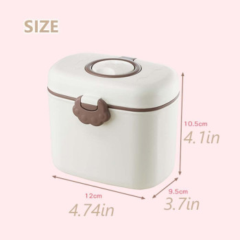 Xspring Portable Milk Powder Dispenser, Baby Formula Dispenser with Scoop and Fork, Non Spill, Portable BPA Free, 1 Year Warranty