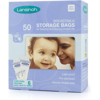 Lansinoh Breastmilk Storage Bags (1x50), Pack of 50