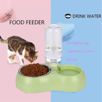 LIL PAWS Auto Water Dispenser & Double Pet Rice Bowls for Dogs and Cats