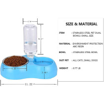 LIL PAWS Auto Water Dispenser & Double Pet Rice Bowls for Dogs and Cats