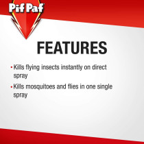 PIF PAF Mosquito & Fly Killer, Insect Killer Spray With Best Ever Formulation, 400 ML