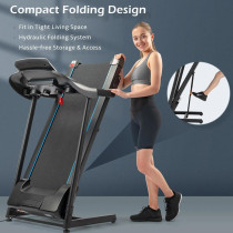 HELIOS FITNESS HTH-8218 (5 HP Peak) Automatic Motorized Walking And Running Treadmill for Home Use, 1 Year Frame Warranty
