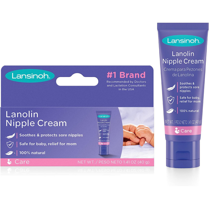 Lansinoh Lanolin Nipple Cream for Breastfeeding, 1.41 Oz