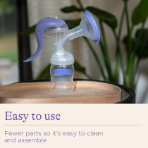 Lansinoh Manual Breast Pump, Hand Pump for Breastfeeding, 1 Count (Pack of 1)
