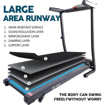 HELIOS FITNESS Automatic Motorised Treadmill for Home Use, HTH-1250 (3 Hp Peak), Speed-12Km/Hr, Max User Weight 100 KG