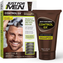 Just For Men Control GX Grey Reducing Shampoo, Gradual Hair Color for Stronger and Healthier Hair, 4 Fl Oz - Pack of 1
