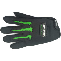 Raptor Full Finger Black Cycling Gloves for Men and Women, Black