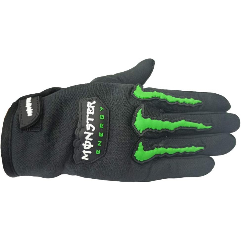 Raptor Full Finger Black Cycling Gloves for Men and Women, Black