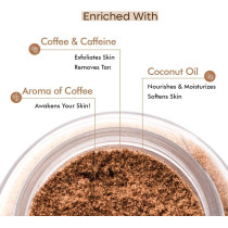mCaffeine Exfoliating Coffee Body Scrub for Tan Removal & Soft-Smooth Skin For Women And Men 100 ML