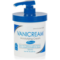 Vanicream Moisturizing Skin Cream with Pump Dispenser, 16 Fl Oz (Pack of 1)