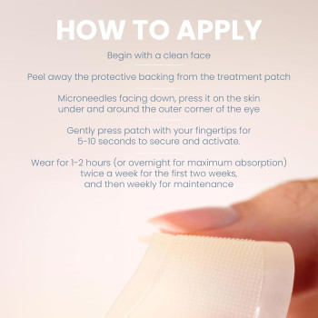 skyn ICELAND Dissolving Microneedle Eye Patches with Hyaluronic Acid & Peptides, 1 Pair (Pack of 1)