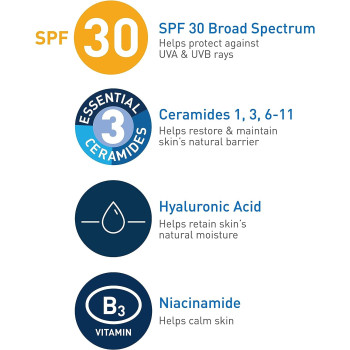 CeraVe Facial Moisturizing Lotion AM SPF 30, 3 Oz, Packaging May Vary