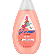 Johnson's Curl-Defining, Frizz Control, Tear-Free Kid's Shampoo with Shea Butter, 13.6 Fl Oz