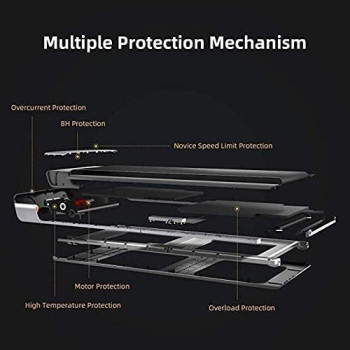 HELIOS FITNESS Walkingpad Under Desk Treadmill, Walking Pad Treadmill with Footstep Induction Speed Control