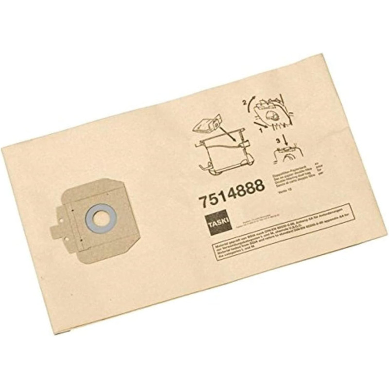 Taski Vacuum Bag, White, 10 Count