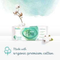 Pampers Aqua Pure Baby Wipes Made With 99 Percentage Water, 144 Wipe Count