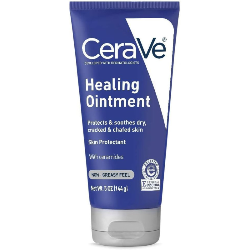 CeraVe Healing Ointment with Hyaluronic Acid and Ceramides for Protecting and Soothing Cracked, Chafed Skin, 5 Oz