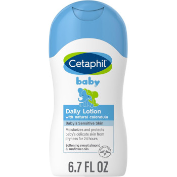 Cetaphil Daily Lotion with Organic Calendula Hypoallergenic Sweet Almond & Sunflower Oils, 200 ML