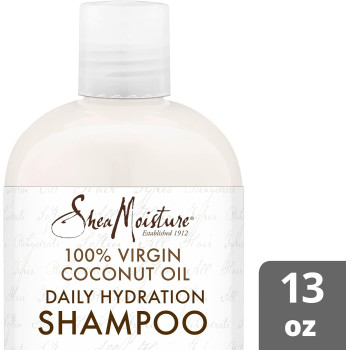 SHEA MOISTURE Daily Hydration 100 Percentage Virgin Coconut Oil Shampoo for all hair types, 384 ML