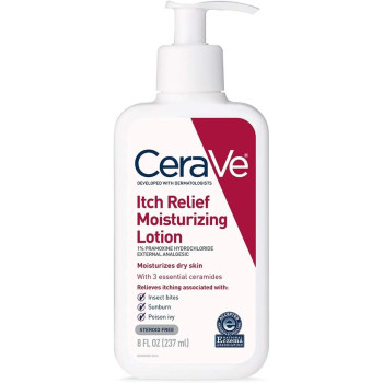 CeraVe Itch Relief Moisturizing Cream for Dry and Itchy Skin 8 Fl Oz (237 ML)
