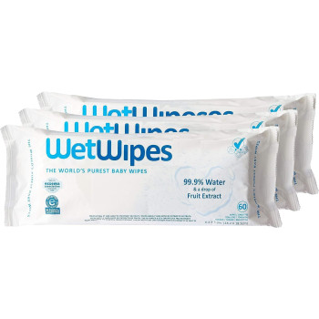 WetWipes Babies Wipes - Pack of 4 X 60s Genuine and Authentic