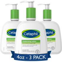 Cetaphil Body Moisturizer, Hydrating Moisturizing Lotion for All Skin Types, 4 Oz (Pack of 3)