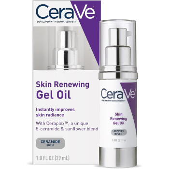 CeraVe Anti Aging Gel Serum for Face to Boost Hydration With Ceramide Complex, Sunflower Oil, and Hyaluronic Acid, 1 Oz