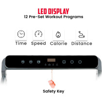 HELIOS FITNESS -2-in-1 Treadmill Machine, Walking Pad & Running Pad with Remote Control and Bluetooth Speaker, 1.5 HP Motor (3 HP Peak)