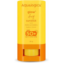 Aqualogica Glow+ Dewy Lightweight & Hydrating Sunscreen Sunstick with SPF 50+ & PA+ For Normal, Dry & Combination Skin of Women & Men, 20 G