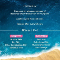 Aqualogica Radiance+ Dewy Sunscreen Cream With Watermelon & Niacinamide, SPF 50+, PA+, Protects From Uva, Uvb For Complete Sun Protection, 50 G