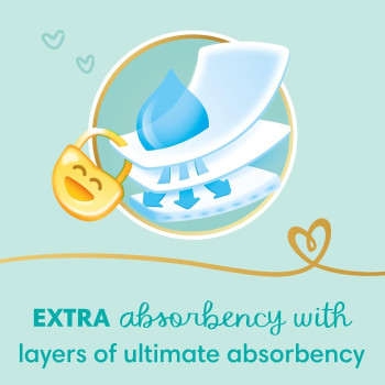 Pampers Premium Extra Care Diapers, Size 2, Mini 3-8 KG, 280 Baby Diapers