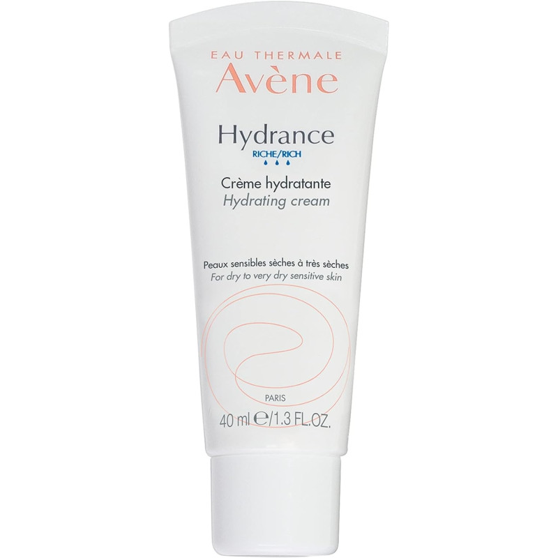 Eau Thermale Avene Hydrance Rich Hydrating Cream - Adapted to Dry to Very Dry Sensitive Skin - 40 ML Tube