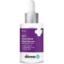 The Derma Co 10 Percentage Cica Glow Face Serum with Tranexamic Acid & Kojic Acid for Glowing Skin, 30 ML